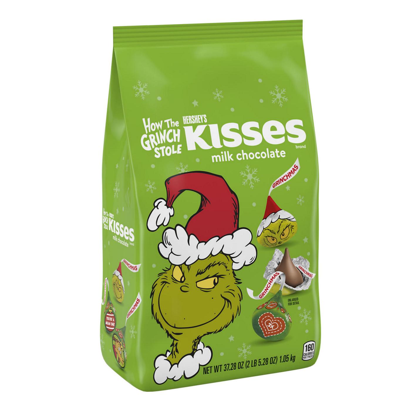 Hershey's Kisses Grinch Milk Chocolate Christmas Candy; image 7 of 8