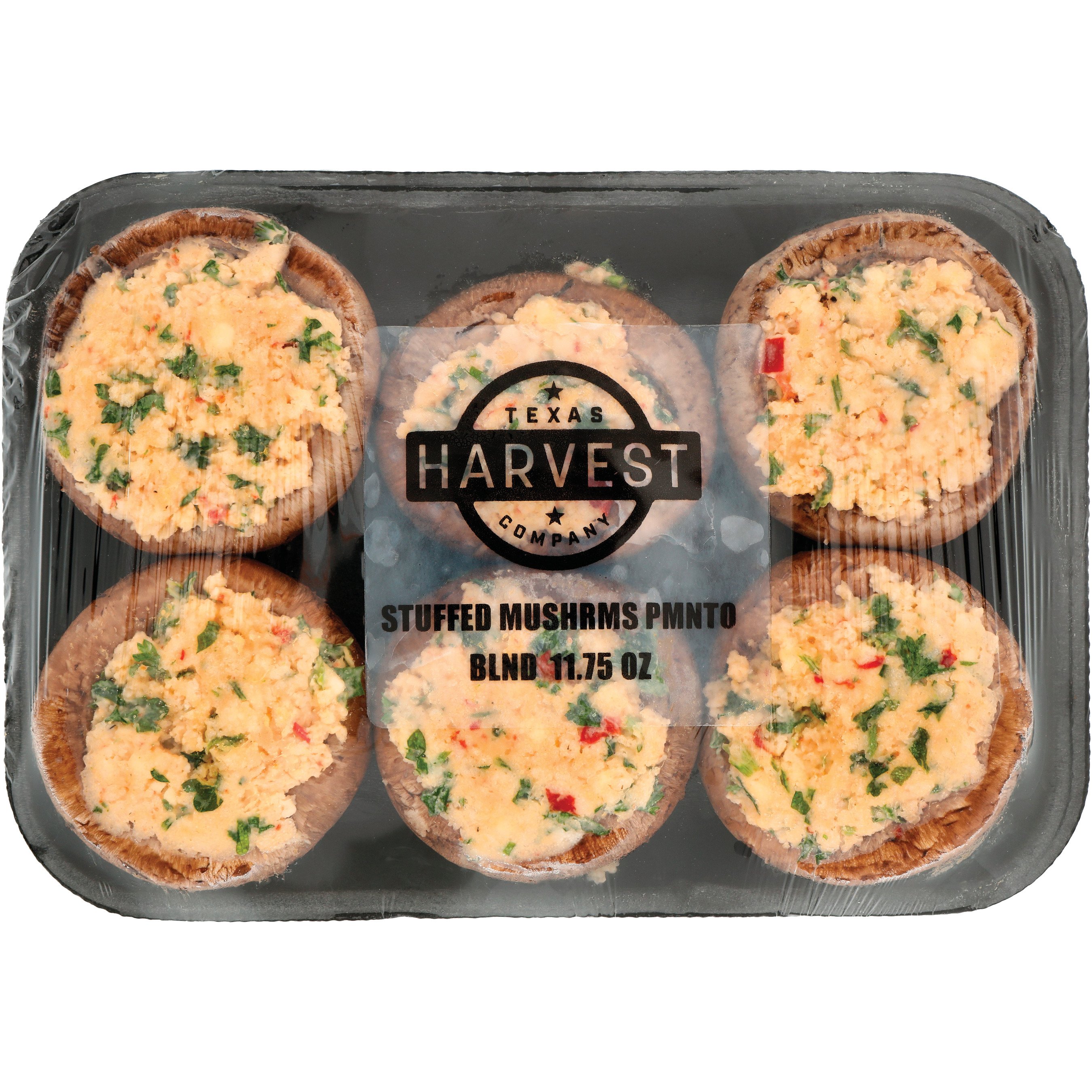 Texas Harvest Fresh Pimiento Blend Stuffed Mushrooms Shop Mushrooms