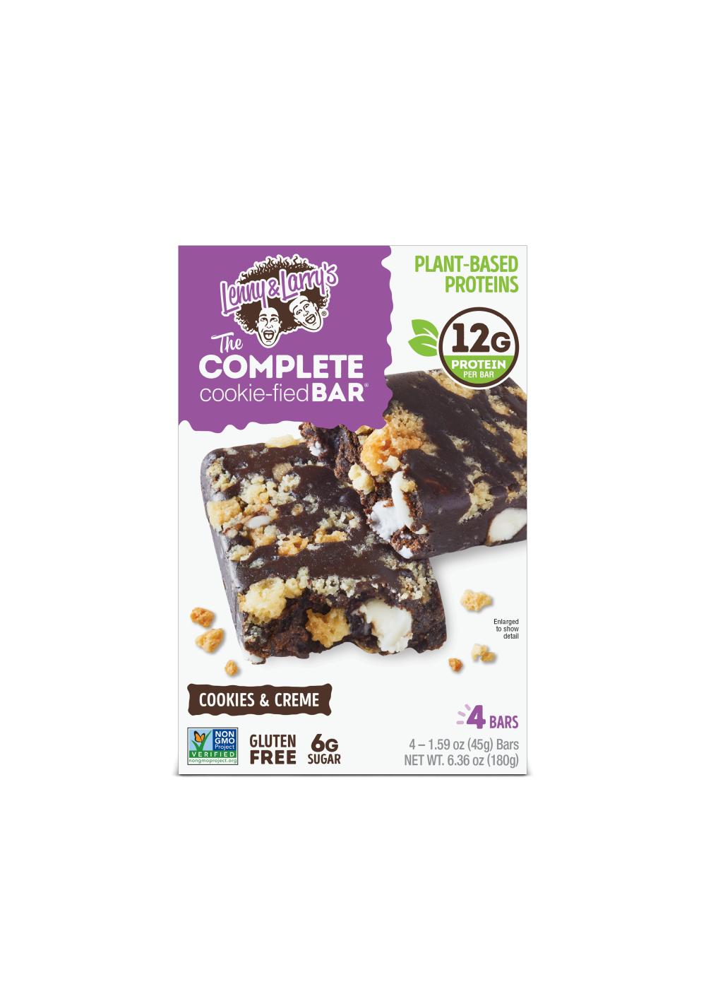 Lenny & Larry's The Complete Cookie-fied 12g Protein Bars - Cookies & Creme; image 1 of 3