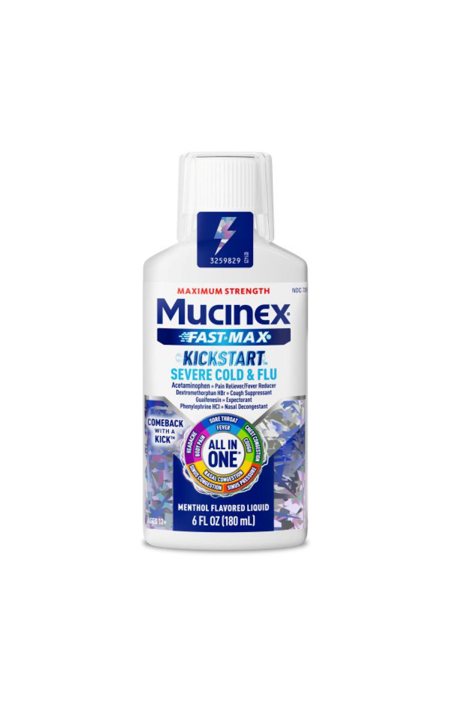 Mucinex Fast Max Kickstart, All in One Cold and Flu Medicine; image 1 of 2