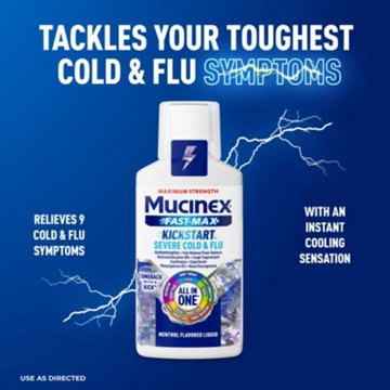 Mucinex Fast Max Kickstart, All in One Cold and Flu Medicine