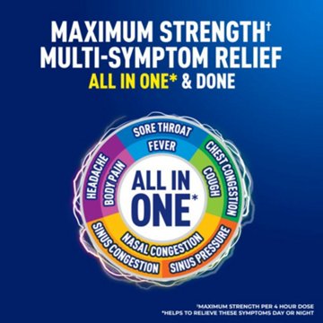 Mucinex Fast Max Kickstart, All in One Cold and Flu Medicine