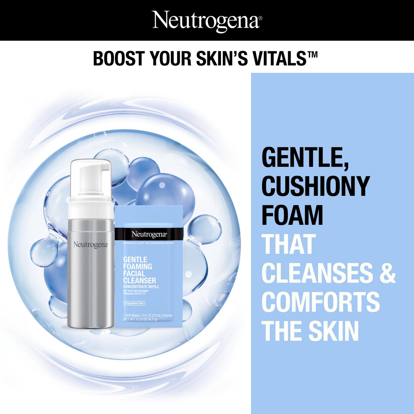 Neutrogena Gentle Foaming Facial Cleanser Concentrate Refill; image 6 of 6