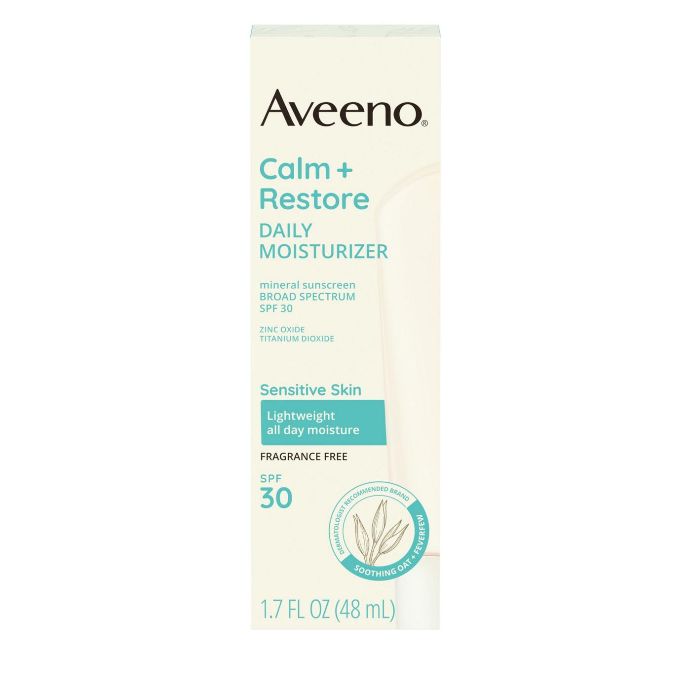 Aveeno Calm + Restore Daily Moisturizer SPF30; image 1 of 8