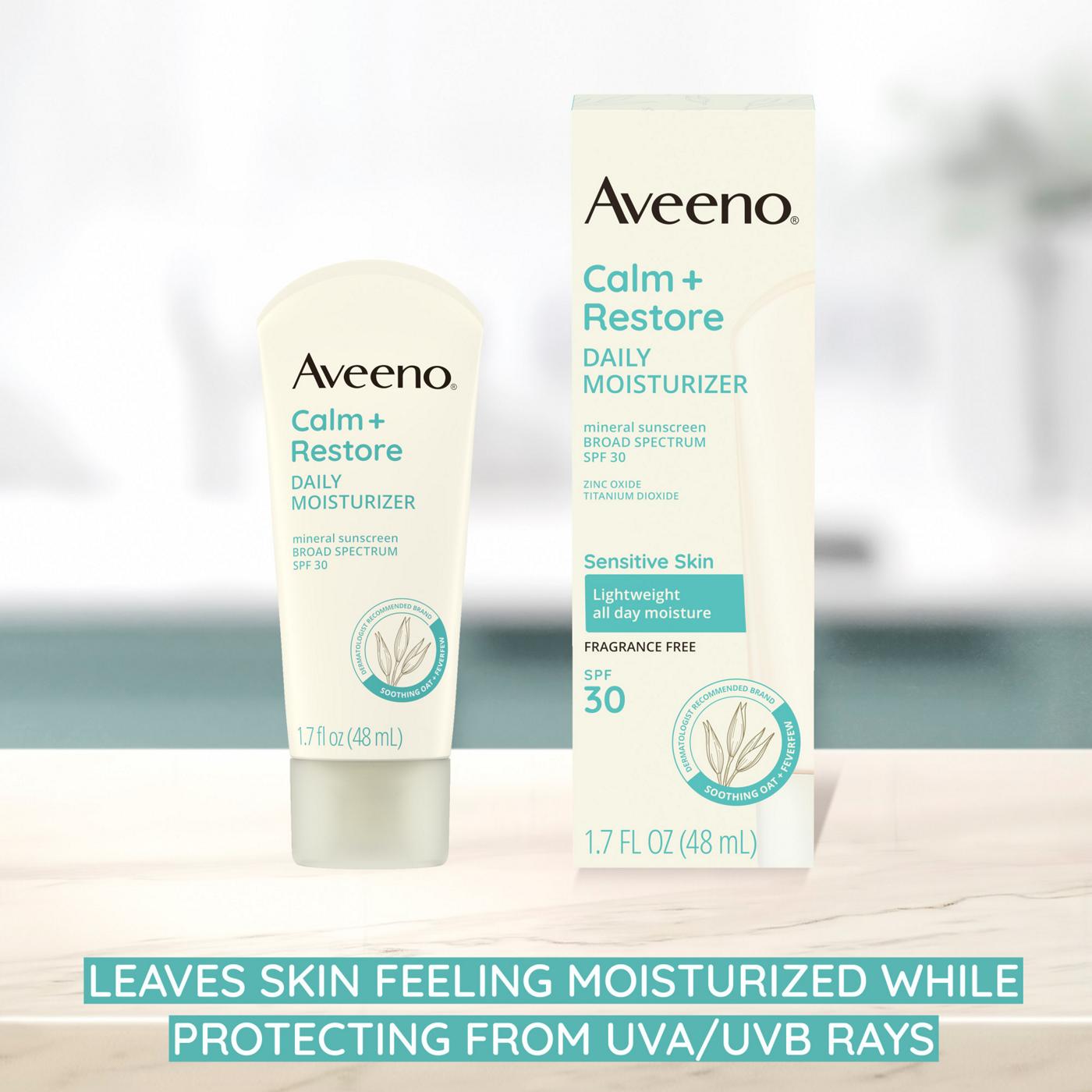 Aveeno Calm + Restore Daily Moisturizer SPF30; image 2 of 8