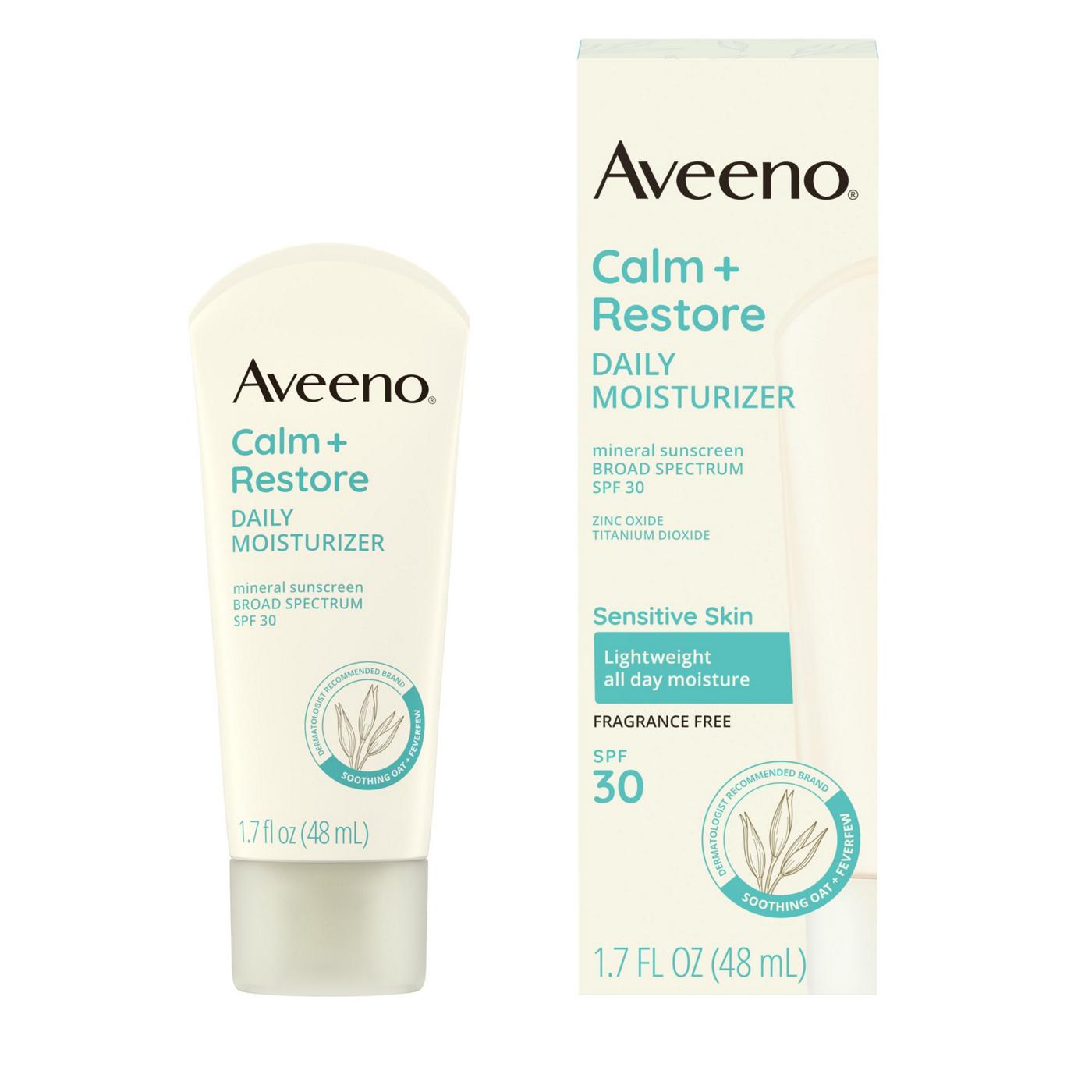 Aveeno Calm + Restore Daily Moisturizer SPF30; image 6 of 8