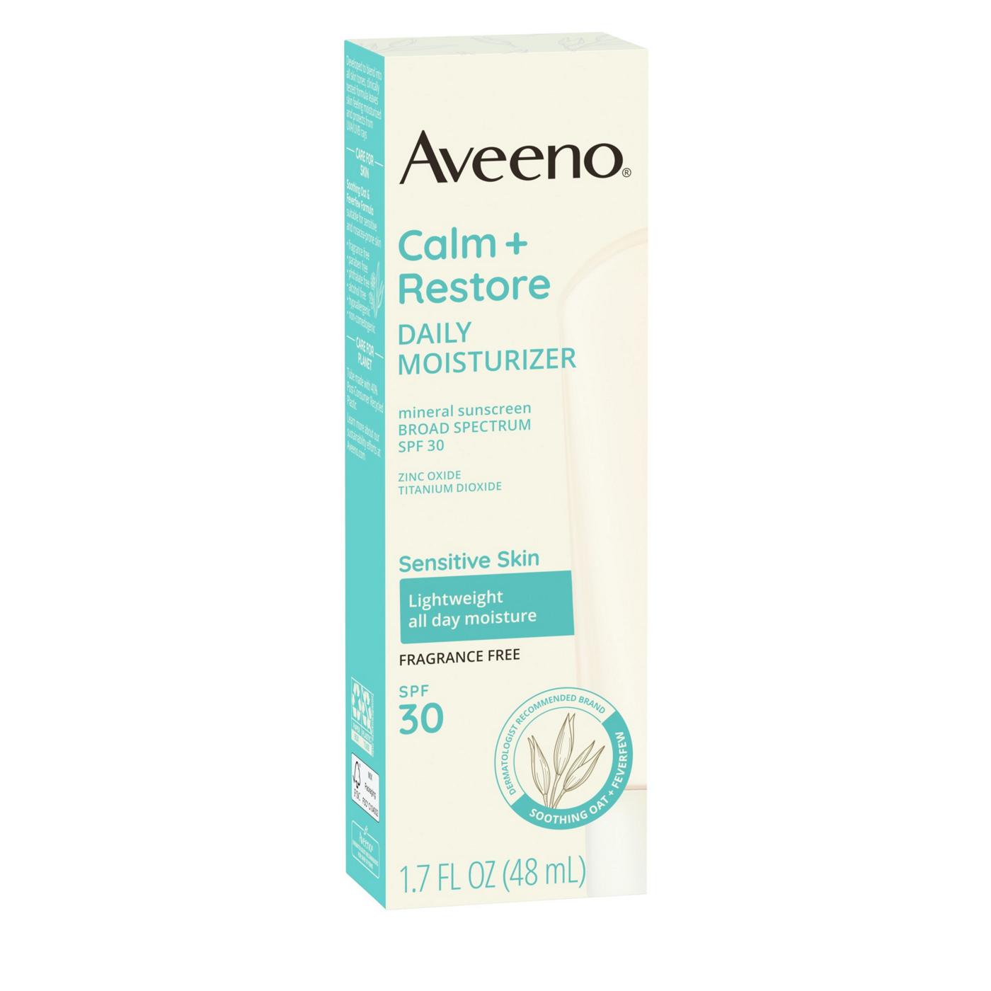 Aveeno Calm + Restore Daily Moisturizer SPF30; image 7 of 8