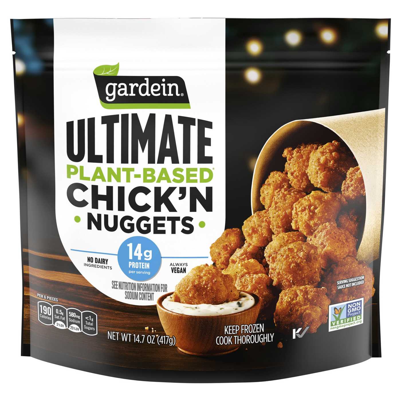 Gardein Ultimate Plant Based Chick'n Nuggets; image 1 of 4