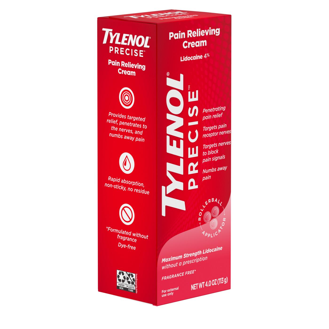 Tylenol Precise Pain Relieving Cream; image 3 of 6