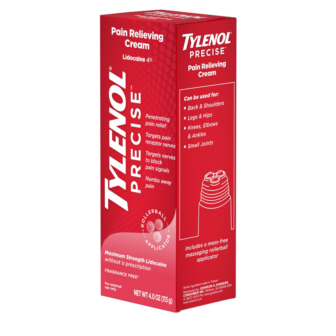 Tylenol Precise Pain Relieving Cream Shop Muscle & joint pain at HEB
