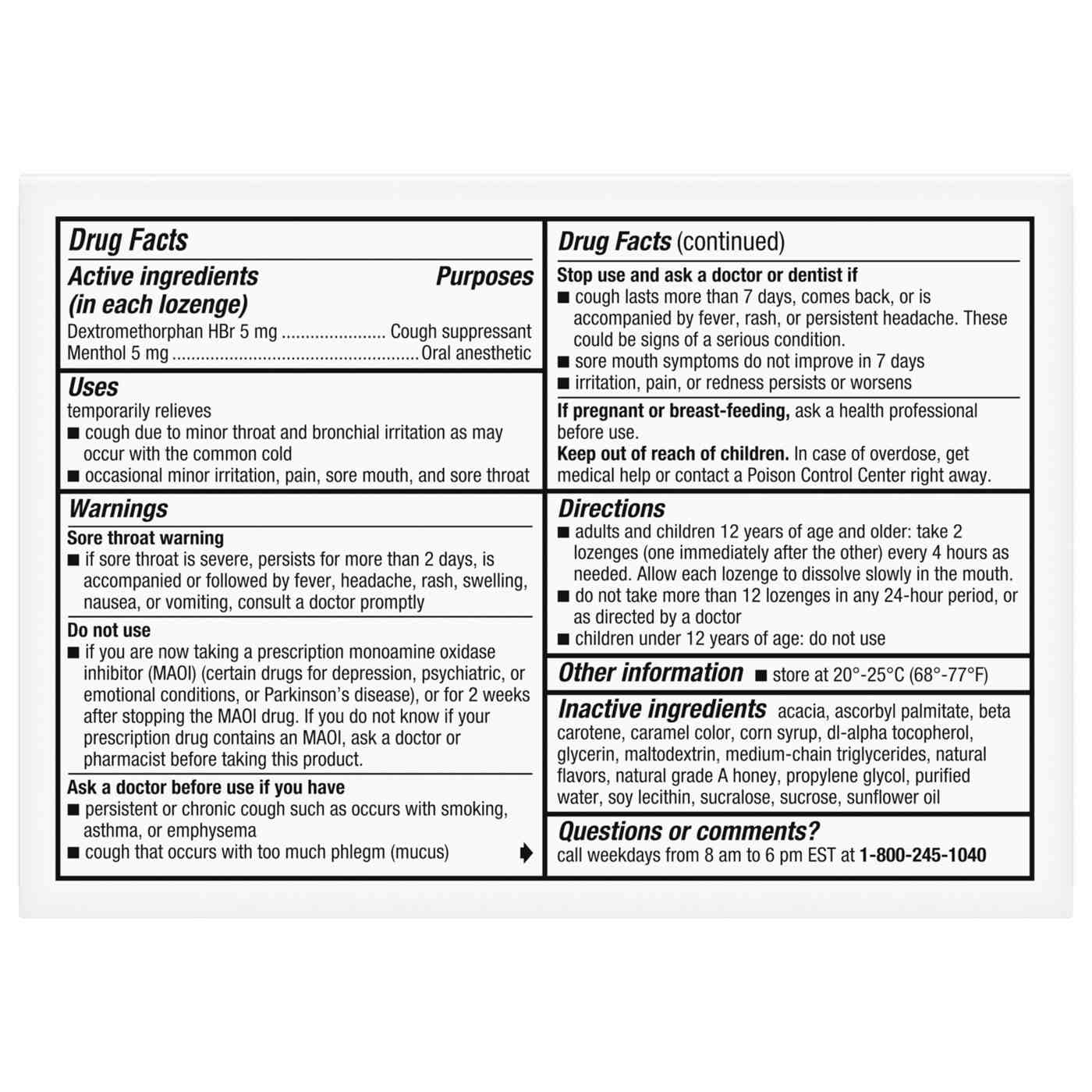 Robitussin Medi-Soothers Cough + Sore Throat Lozenges; image 6 of 8