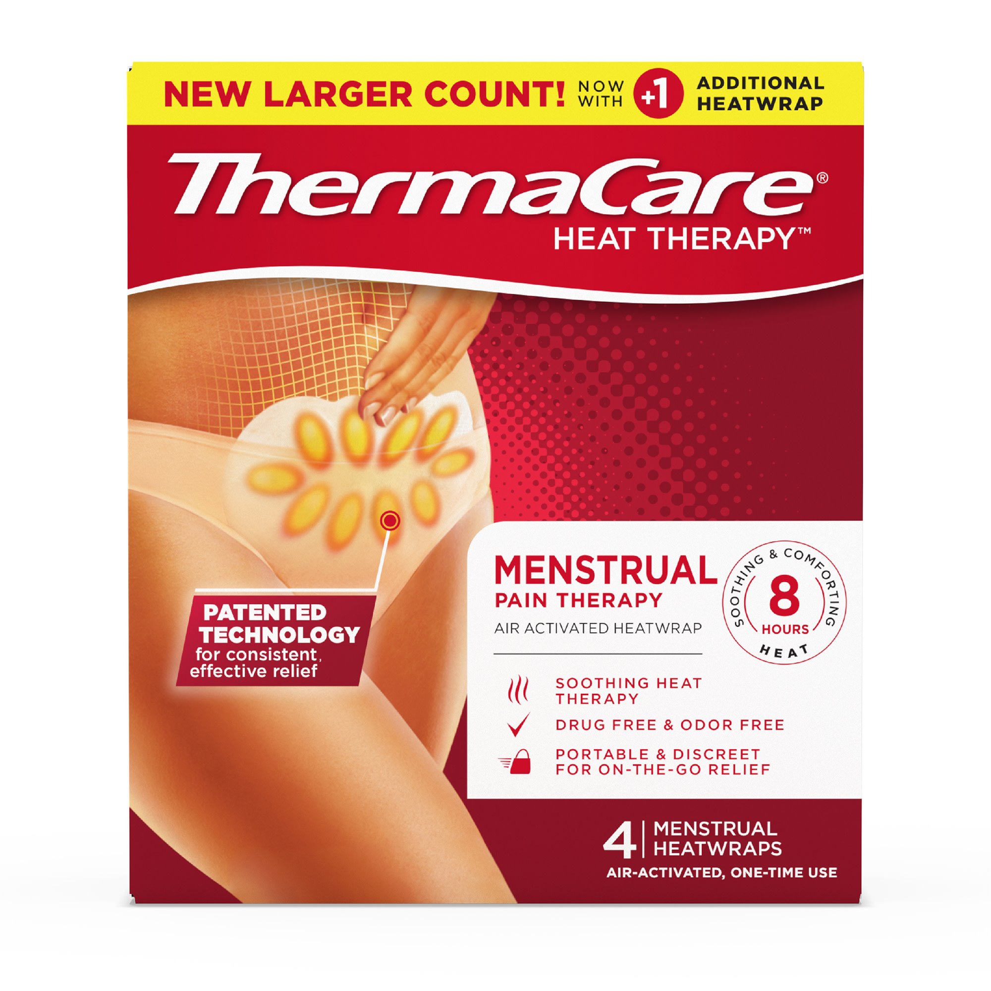 ThermaCare Menstrual Pain Therapy Heatwrap Shop Muscle & joint pain at HEB