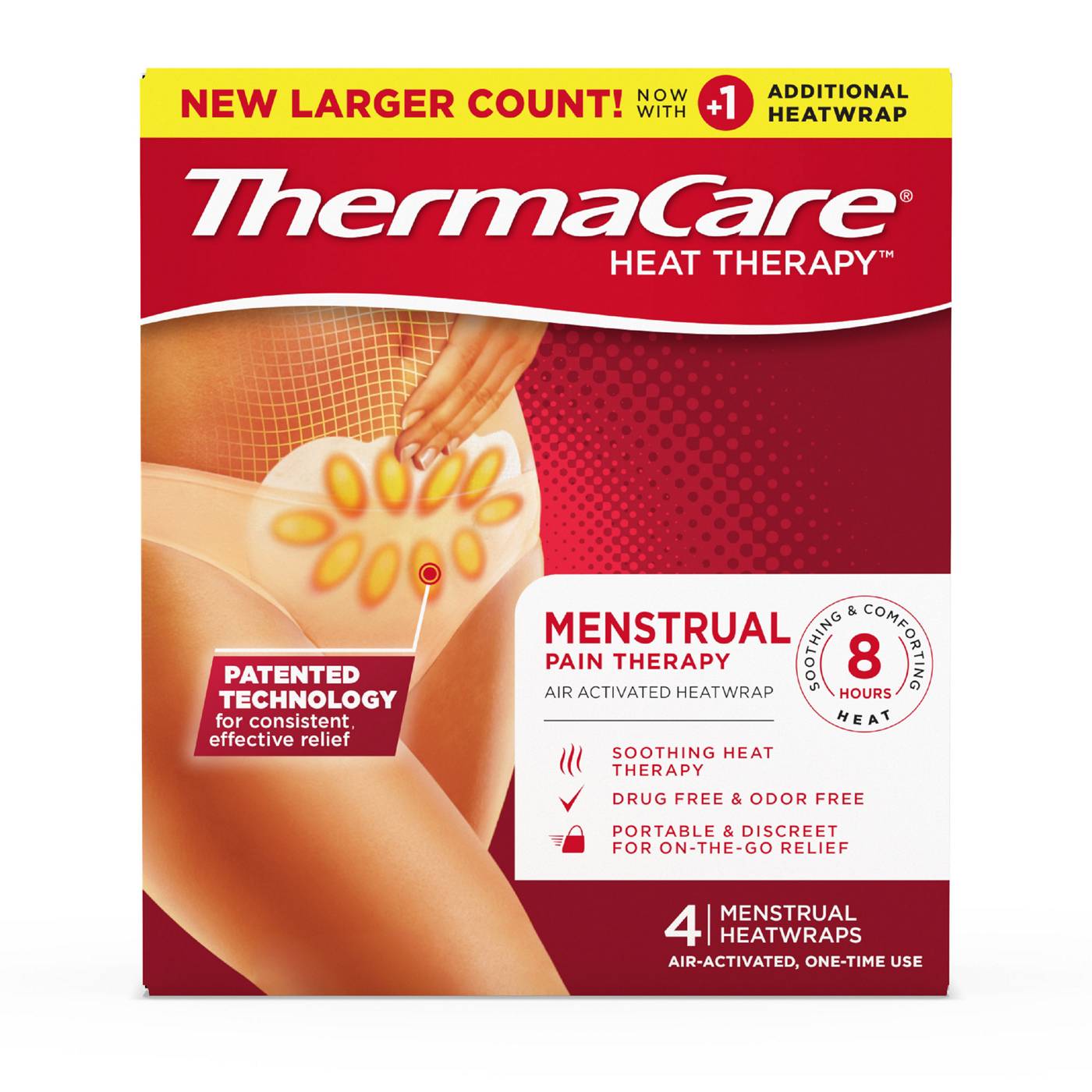 ThermaCare Menstrual Pain Therapy Heatwrap; image 1 of 3