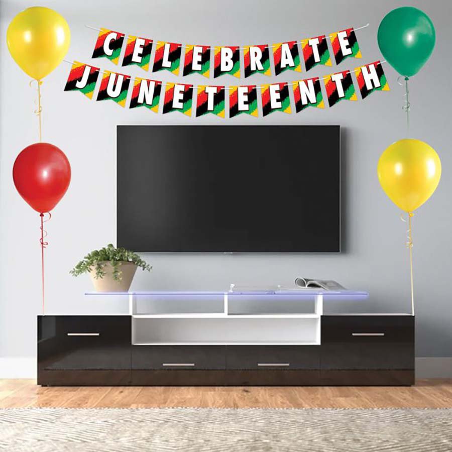 Beistle Juneteenth Yard Schild – Wetterfeste Rasendekoration Mit Metallpfahl, 29,2x39,4 Cm