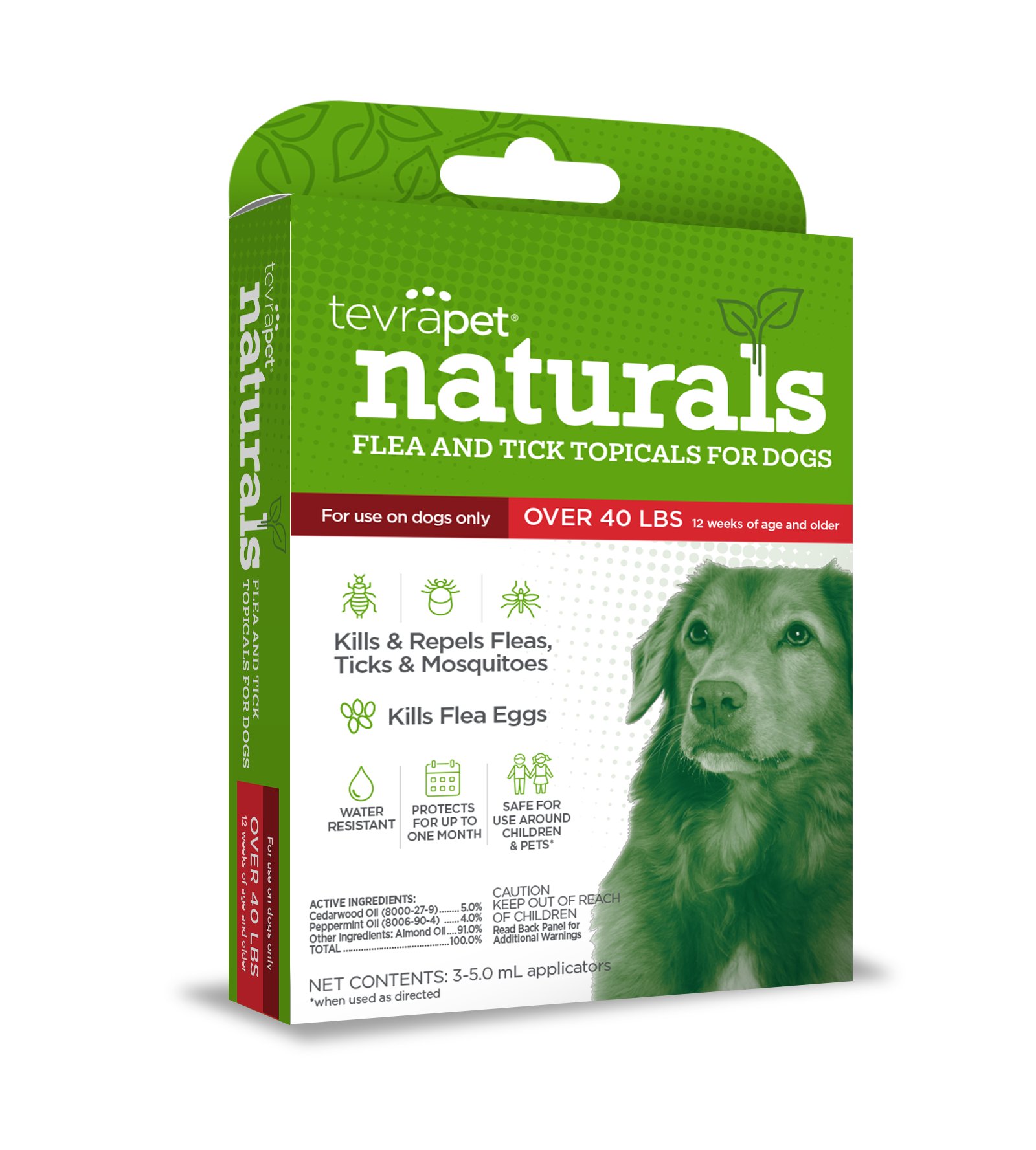 Tevra Pet Naturals Flea & Tick Topical for Dogs 40+ Pounds Shop Flea