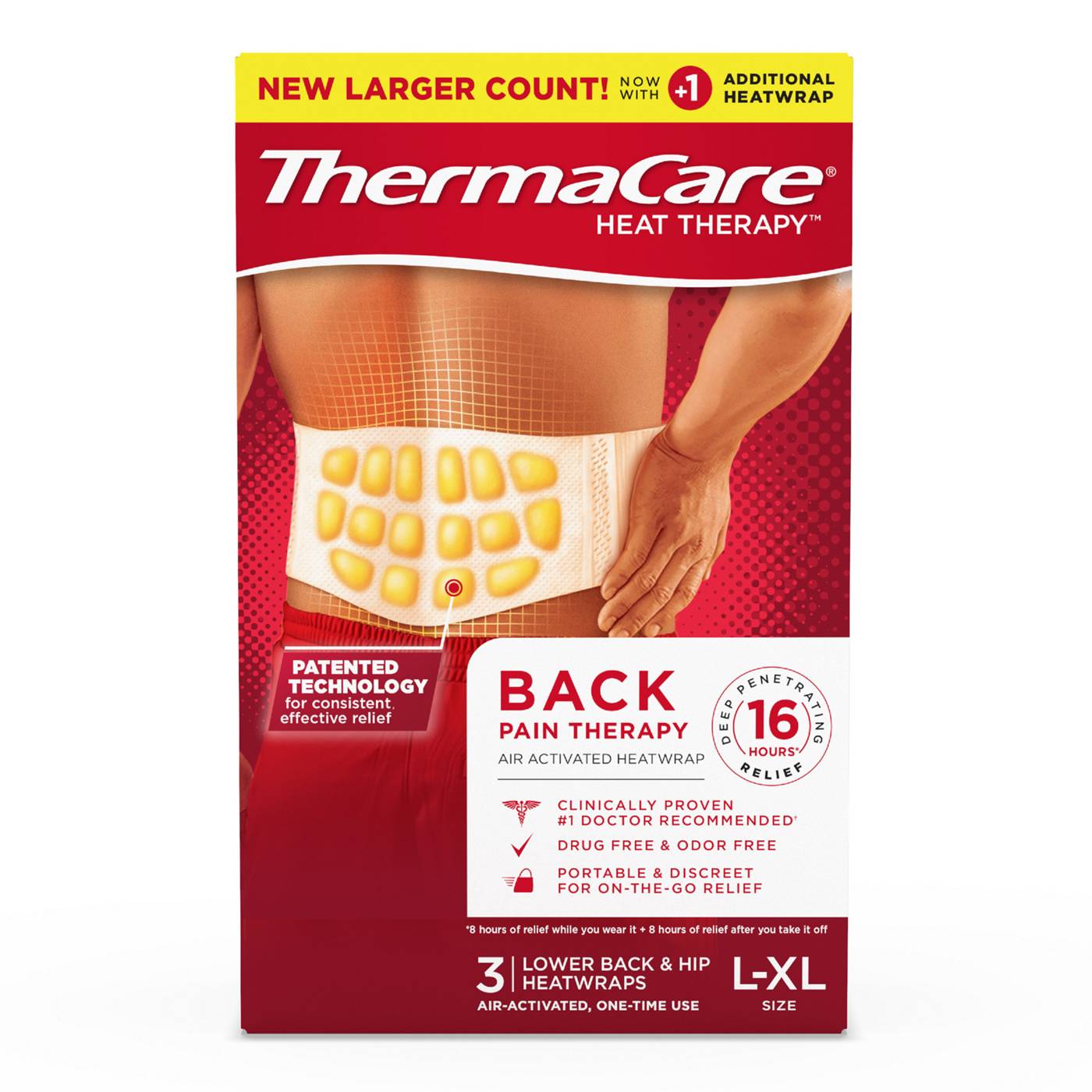 ThermaCare Back Pain Therapy Heatwraps; image 3 of 9
