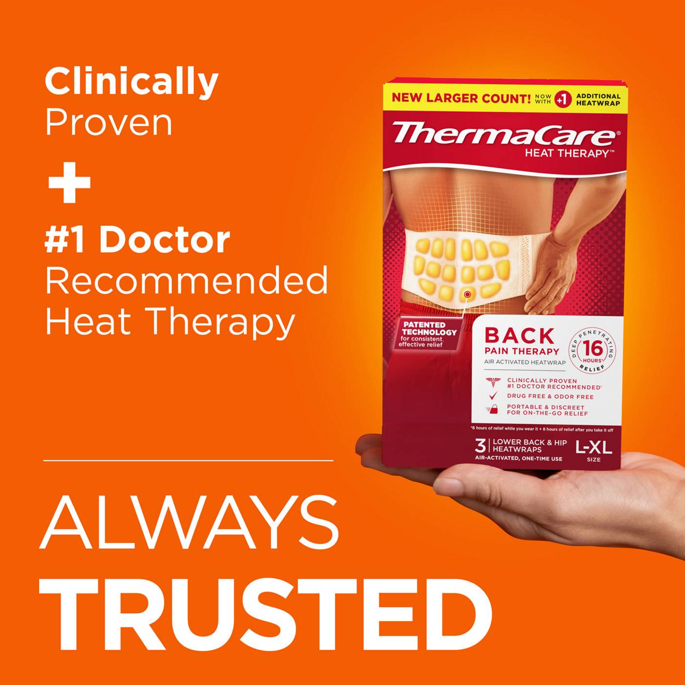 ThermaCare Back Pain Therapy Heatwraps Shop Muscle & Joint Pain at HEB