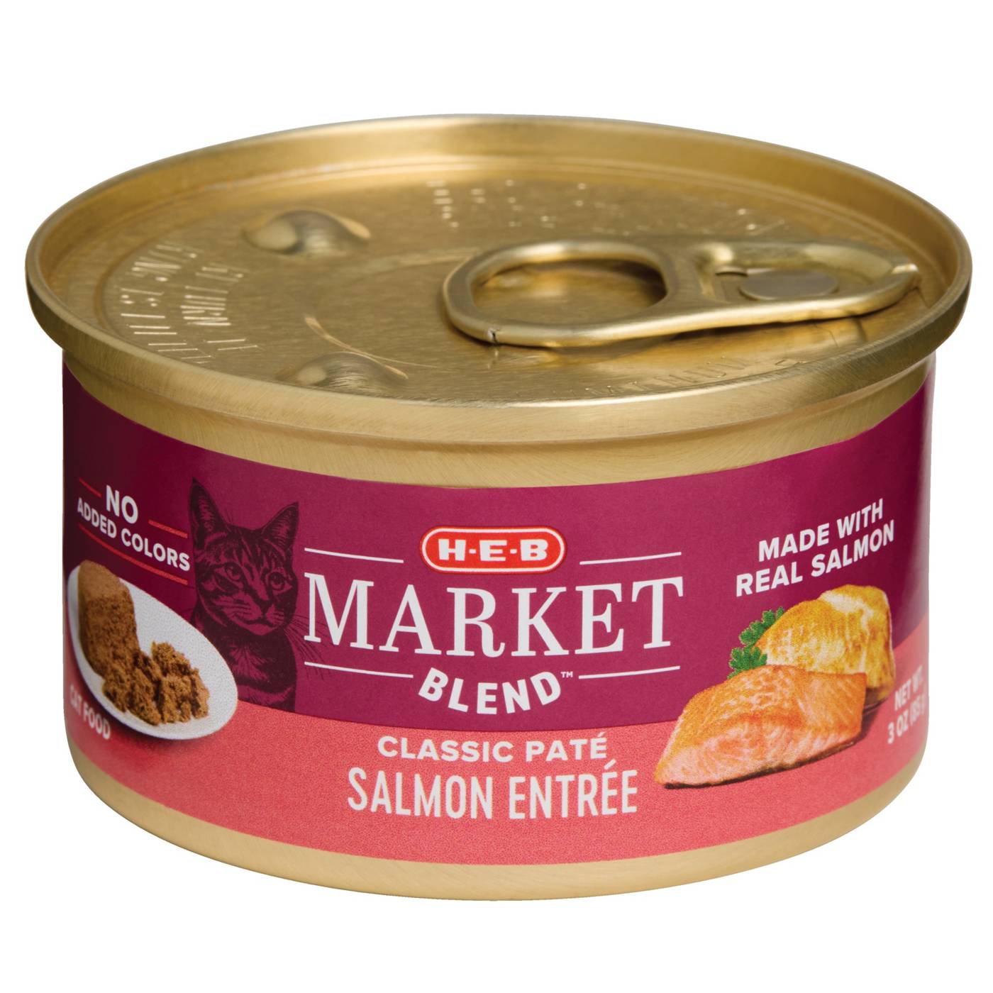 H-E-B Market Blend Classic Pate Wet Cat Food Can - Salmon Entrée; image 1 of 2