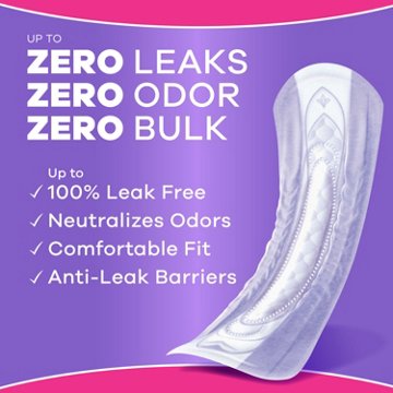 Always Discreet Adult Incontinence Pads for Women, Ultimate Extra Absorbency, Long Length, Postpartum Pads