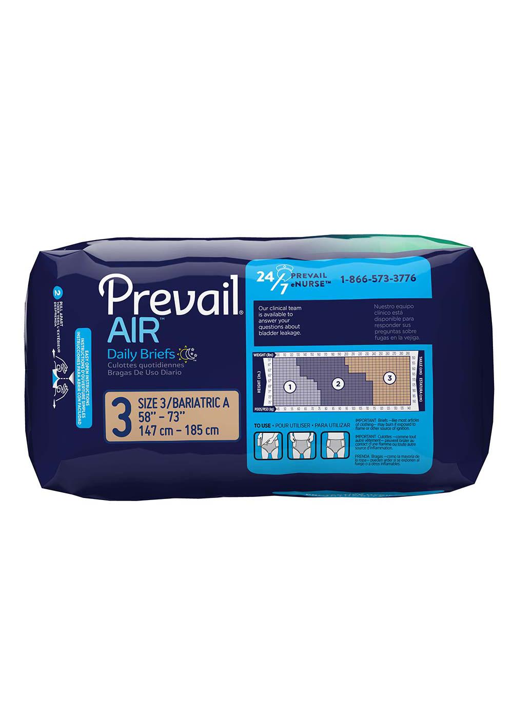 Prevail Air Daily Briefs - Size 3 - Shop Incontinence at H-E-B