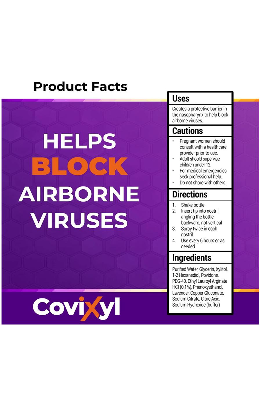 Covixyl Virus Block Nasal Spray; image 2 of 6