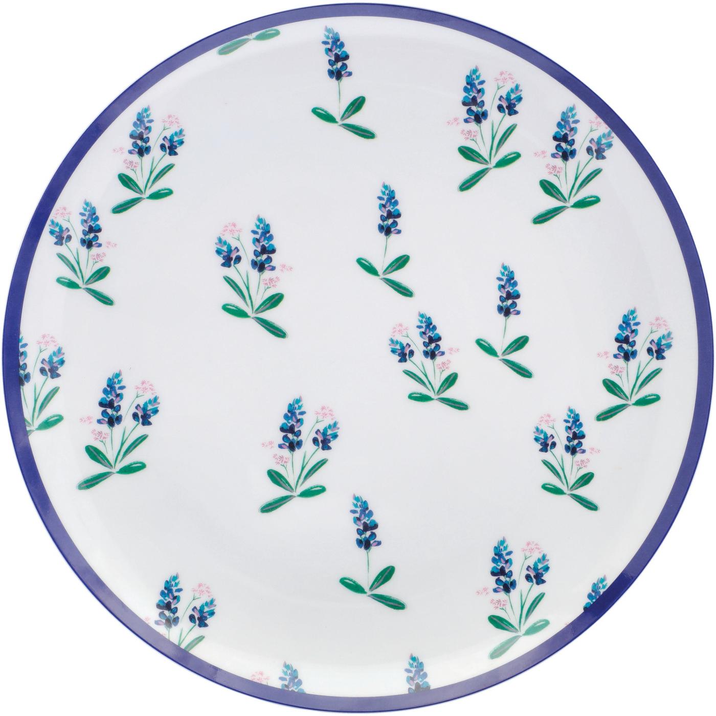 Destination Holiday Round Bluebonnet Dinner Plate; image 1 of 2