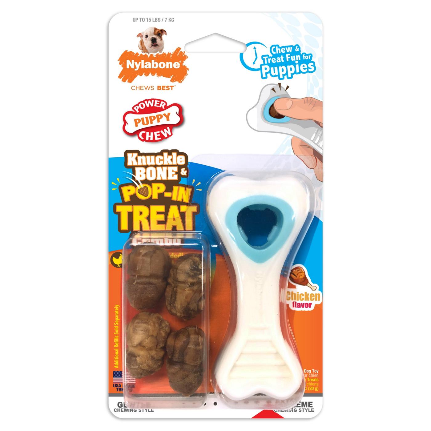 Nylabone Knuckle Bone Pop In Treat Small Shop Chew toys at H E B