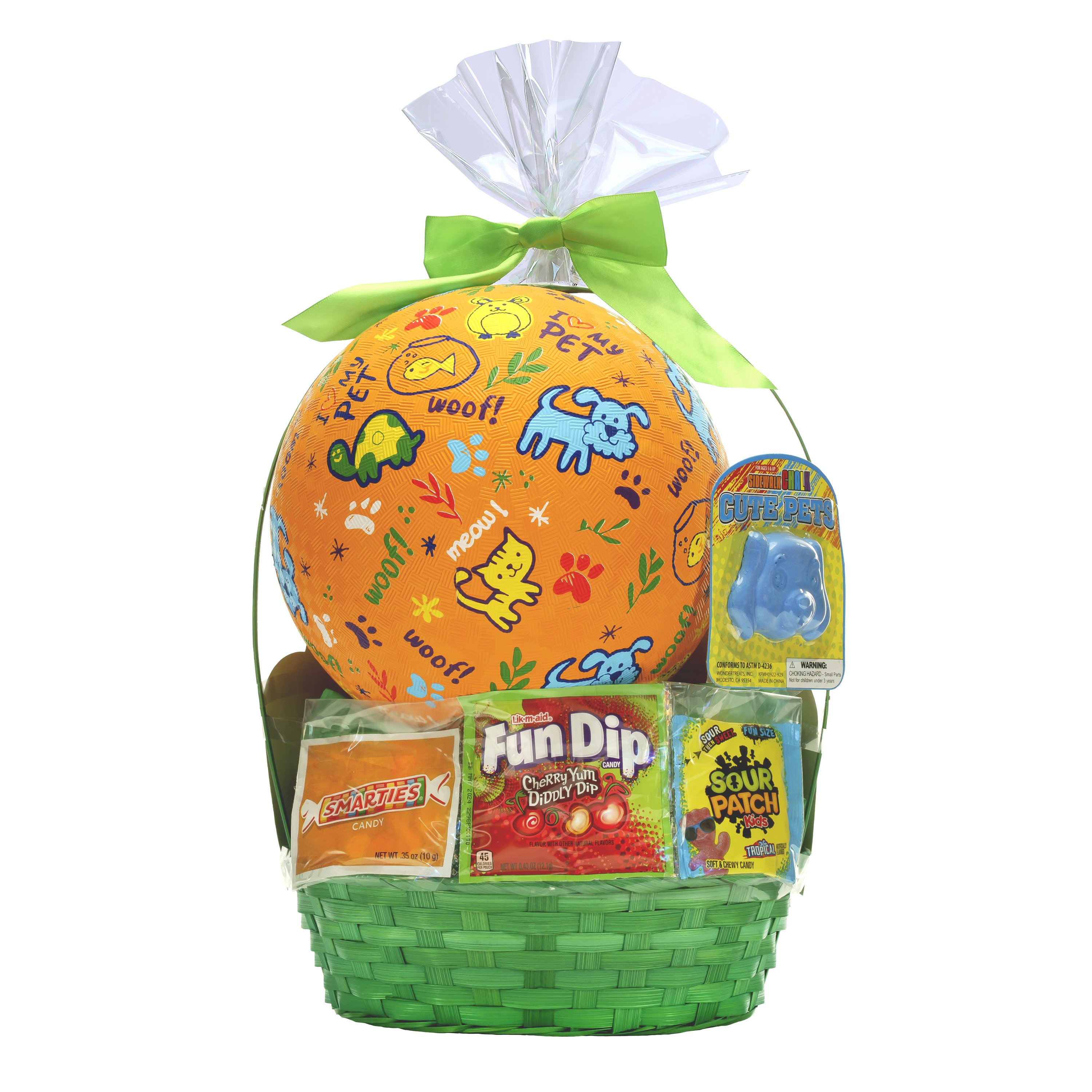 Wondertreats Pets Playground Ball Large Easter Gift Basket Shop Gift