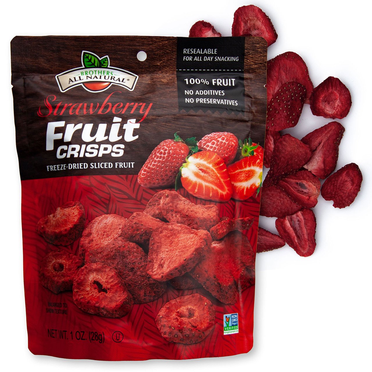 Brothers All Natural Strawberry Fruit Crisps - Shop Berries & Cherries ...