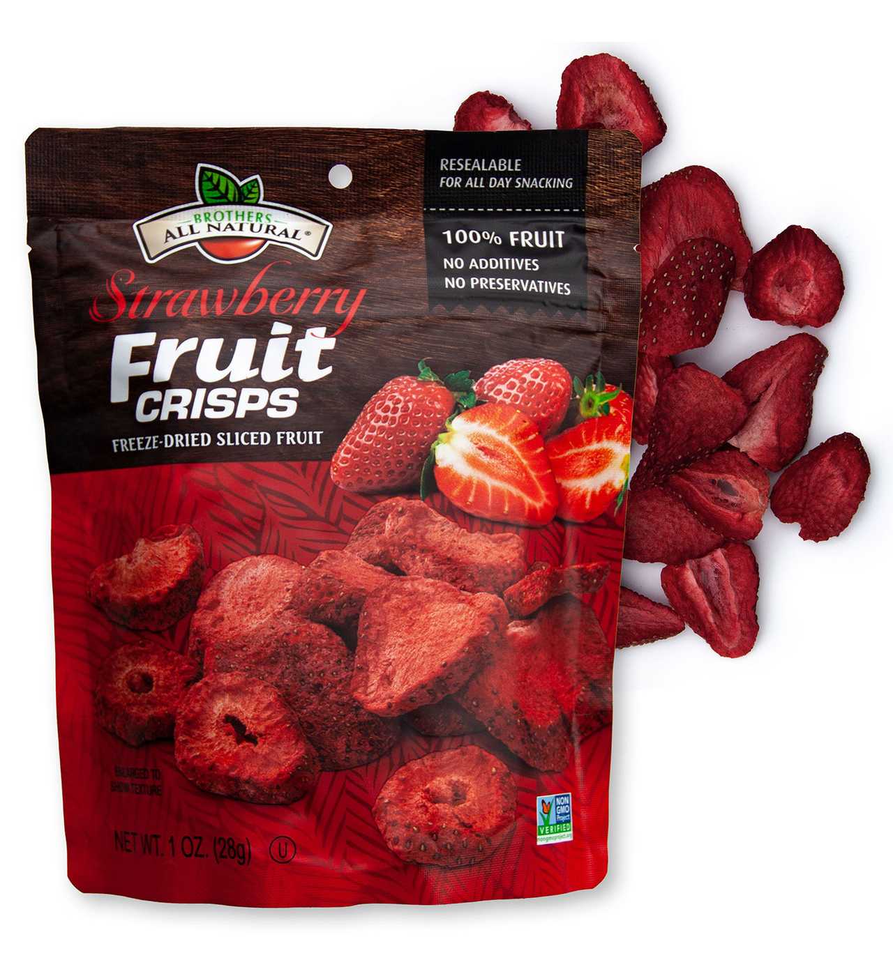Brothers All Natural Strawberry Fruit Crisps Shop Berries & Cherries