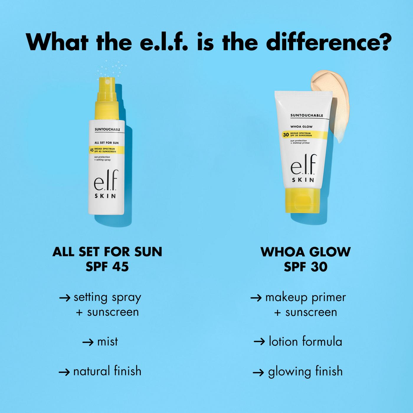 e.l.f. SKIN Suntouchable All Set For Sun Sunscreen SPF 45; image 7 of 12