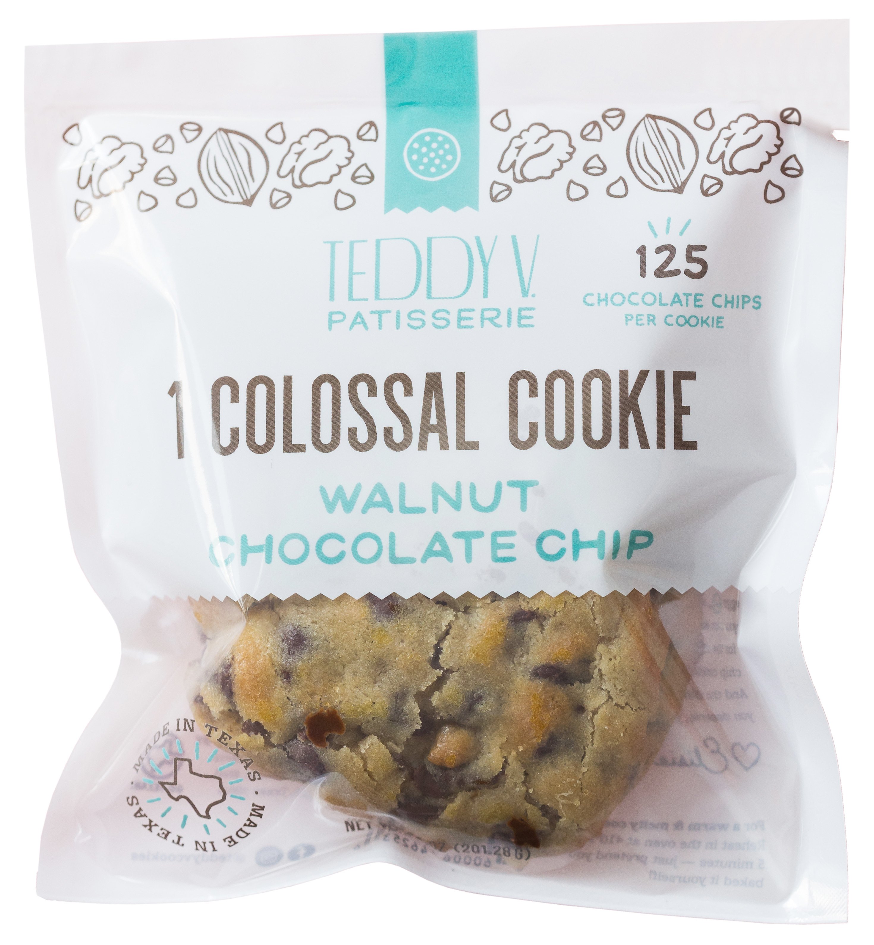 Teddy V. Patisserie Walnut Chocolate Chip Colossal Cookie, 7.1 oz