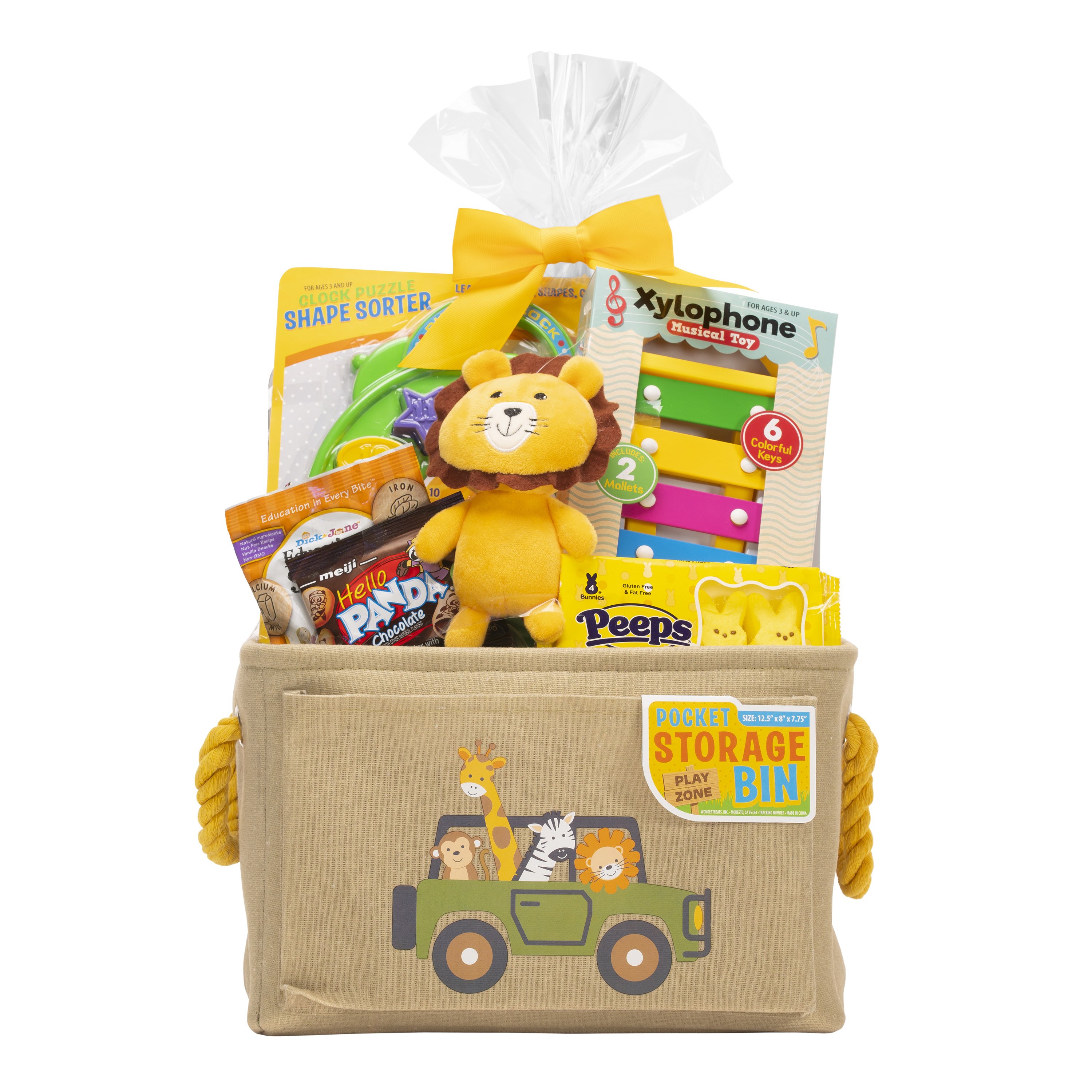 Wondertreats Toddler Safari Storage Bin Easter Gift Basket Shop Gift