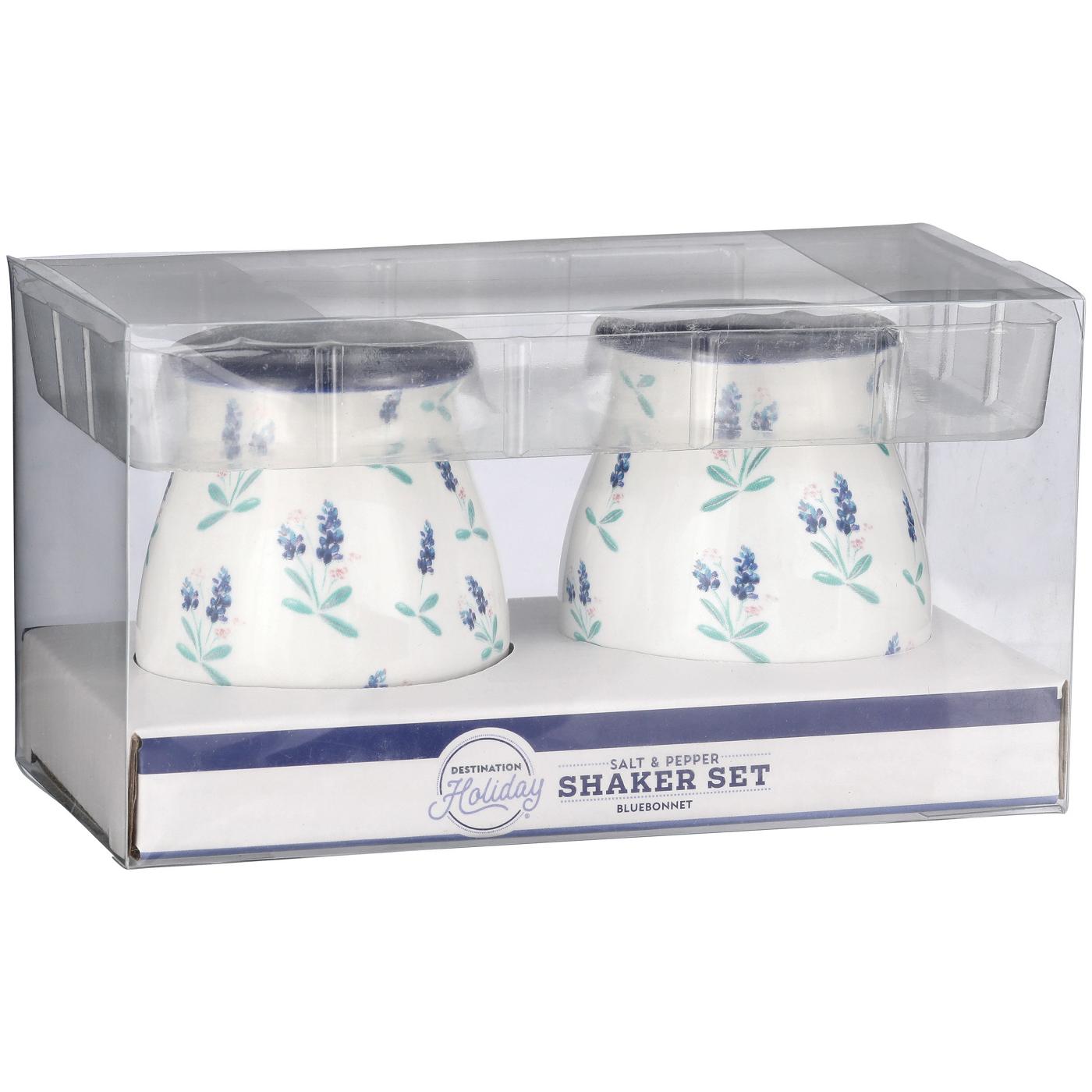 Destination Holiday Bluebonnet Salt & Pepper Shakers; image 1 of 3