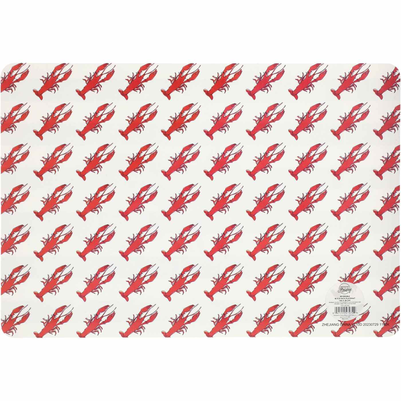 Destination Holiday Reversible Crawfish Placemat - Shop Kitchen linens ...