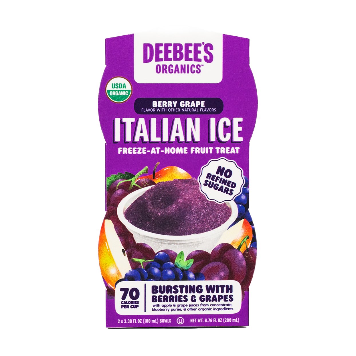 Deebee's Organics Berry Grape Italian Ice Shop Bars & pops at HEB