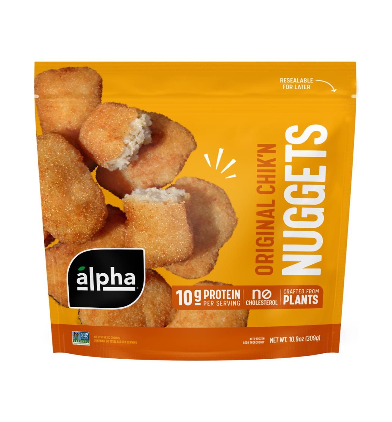 Alpha Frozen Plant-Based Original Chik'n Nuggets; image 1 of 2