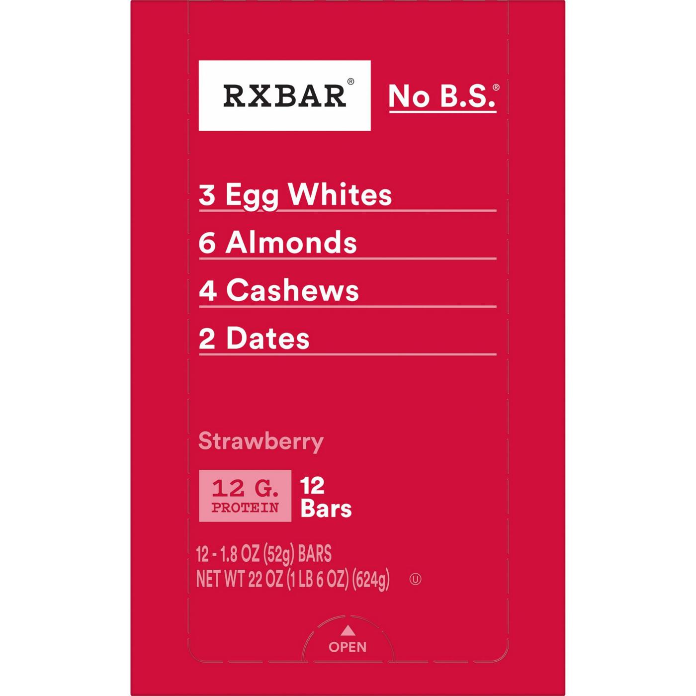 RXBAR Strawberry Protein Bars, 22 oz - Shop Granola & snack bars at H-E-B