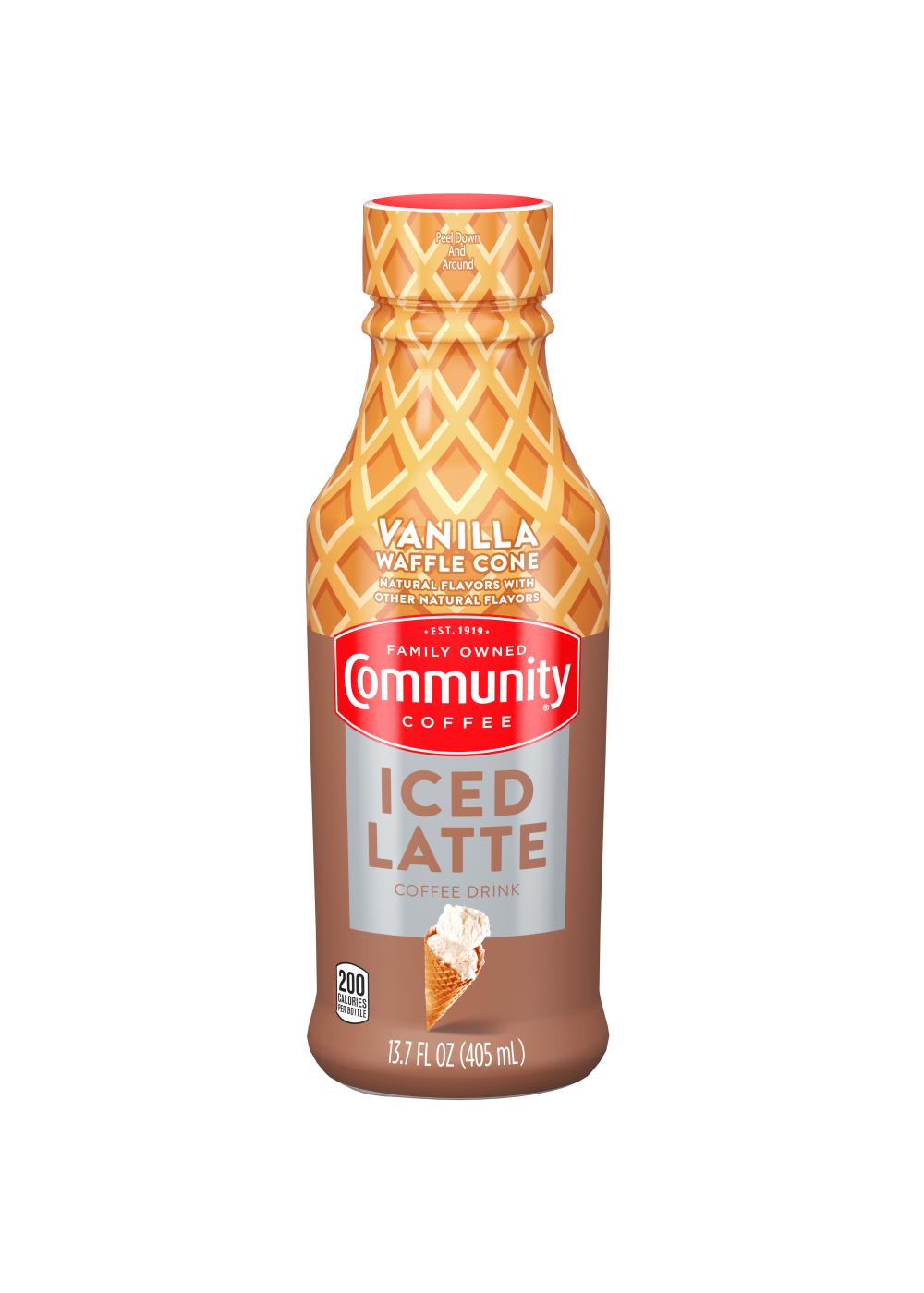 Community Coffee Vanilla Waffle Cone Iced Latte Shop Coffee at HEB