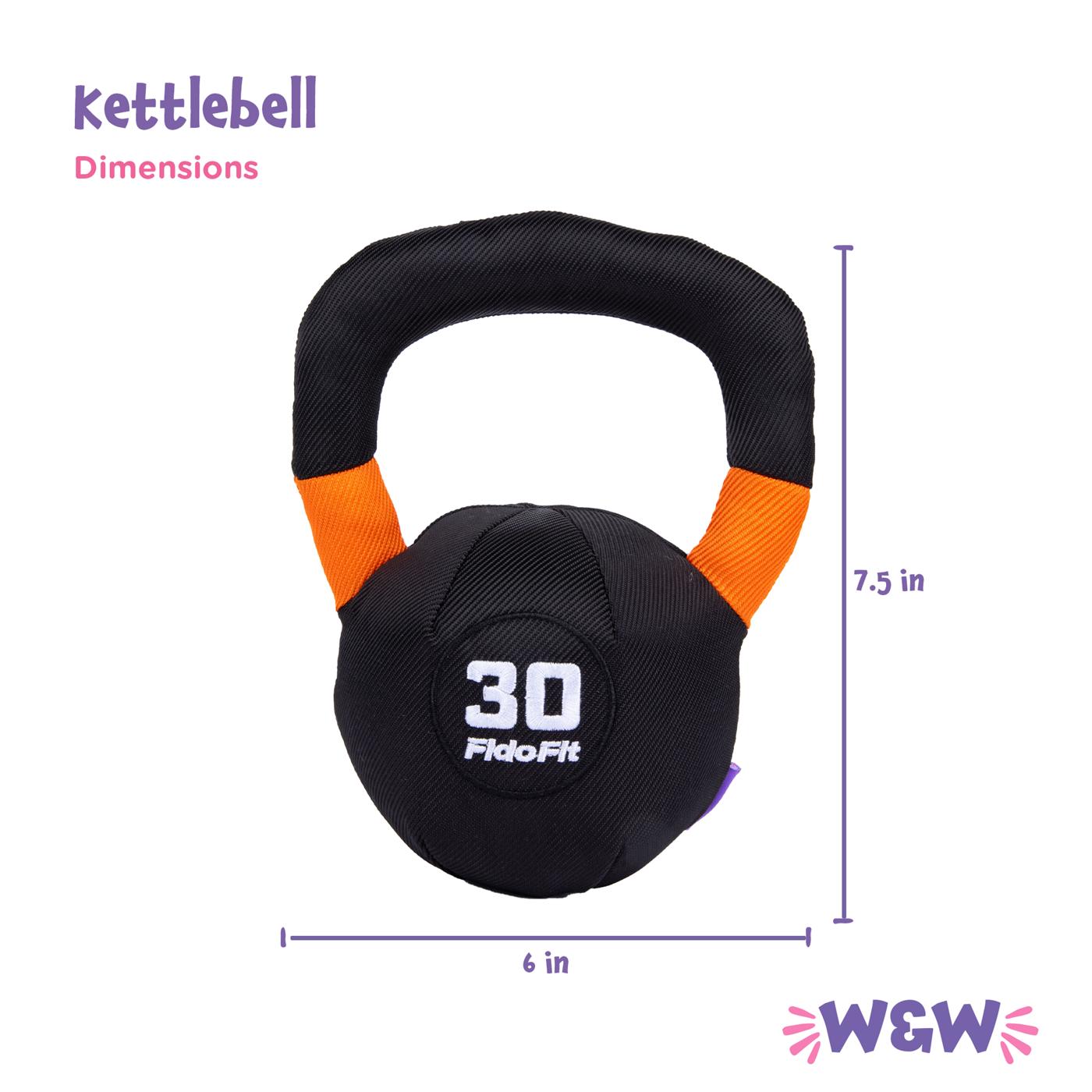 Woof & Whiskers Squeaky Dog Toy Kettlebell Shop Plush toys at HEB