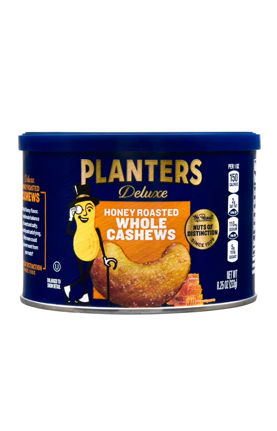 Planters Deluxe Honey Roasted Whole Cashews; image 1 of 2