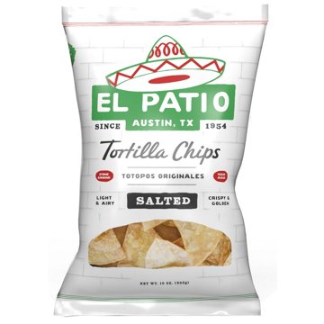 El Patio Salted Tortilla Chips, 10 oz