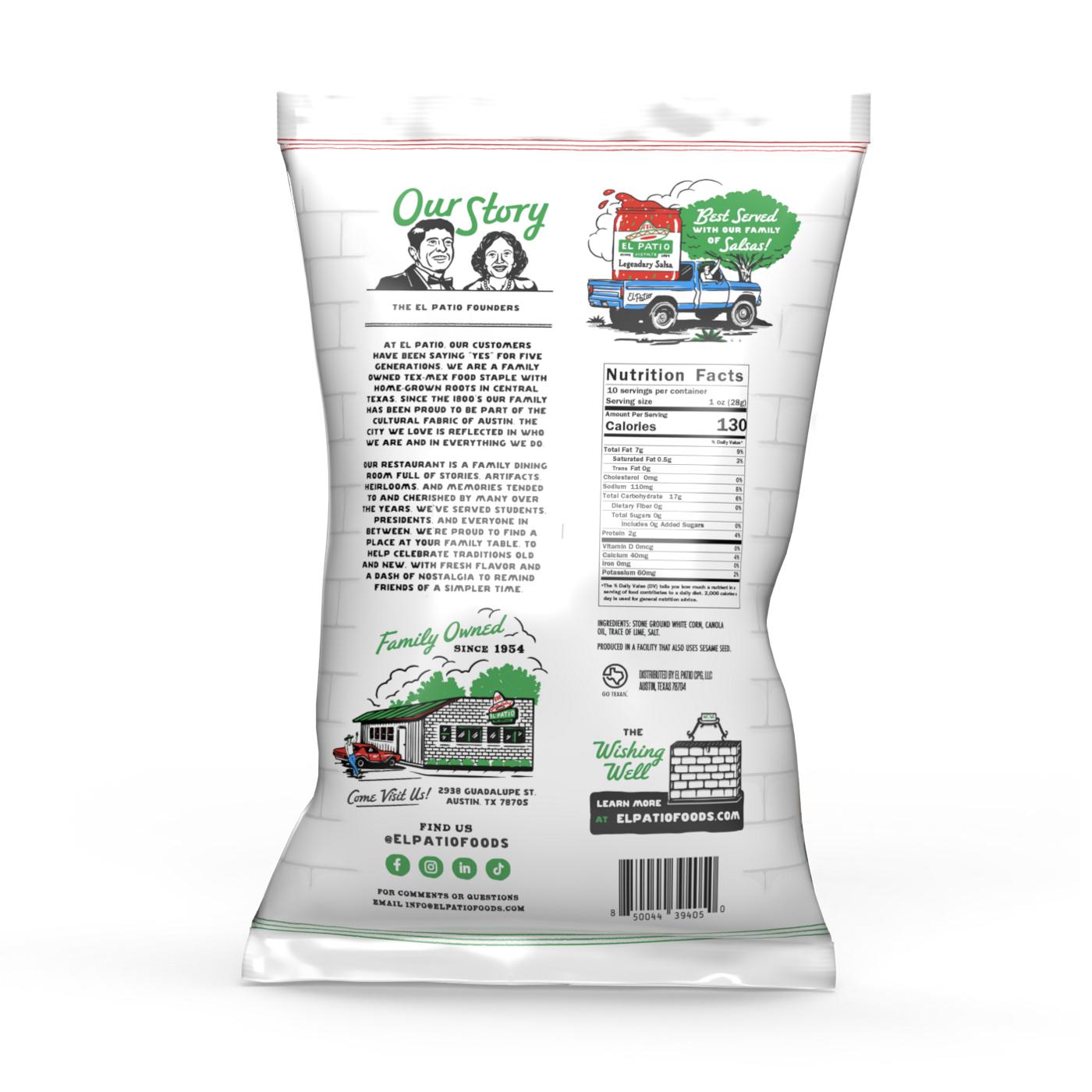 El Patio Salted Tortilla Chips; image 2 of 5