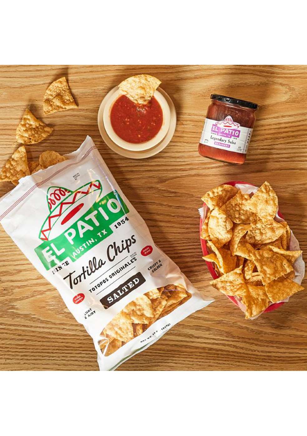 El Patio Salted Tortilla Chips; image 3 of 5