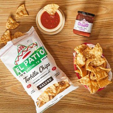 El Patio Salted Tortilla Chips, 10 oz