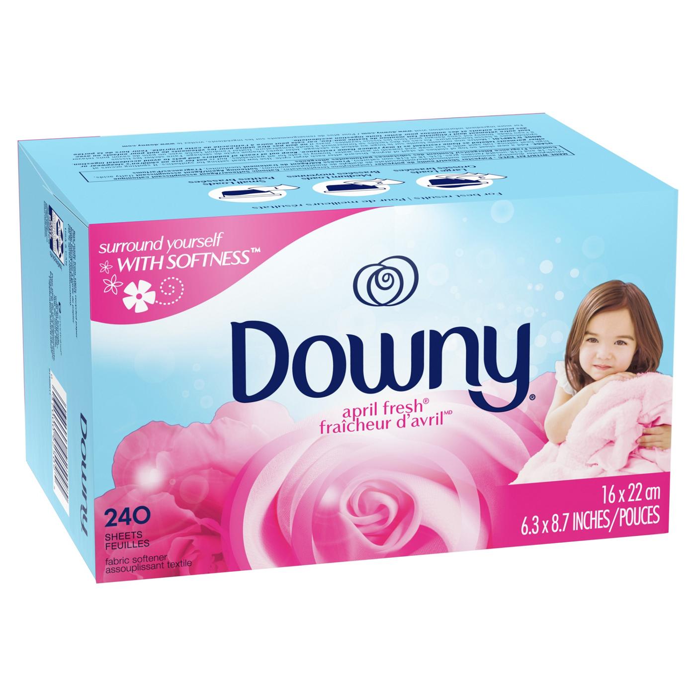 Downy Fabric Softener Dryer Sheets - April Fresh Scent; image 4 of 7