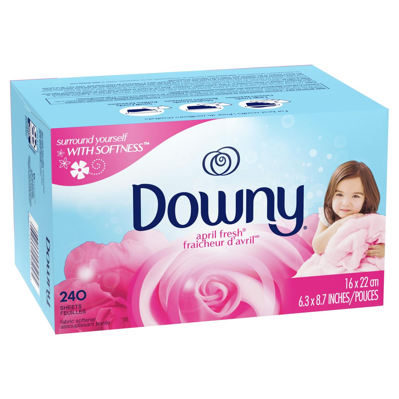 Downy Fabric Softener Dryer Sheets - April Fresh; image 5 of 10