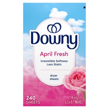 Downy Fabric Softener Dryer Sheets - April Fresh Scent, 240 ct