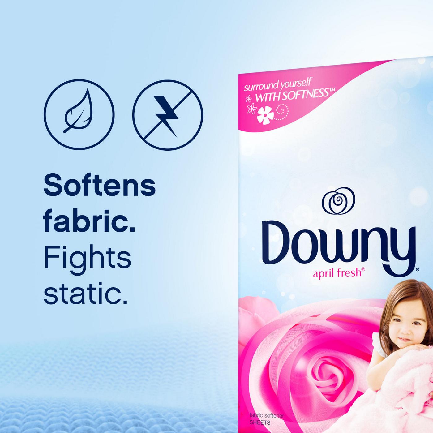 Downy Fabric Softener Dryer Sheets - April Fresh Scent; image 6 of 7