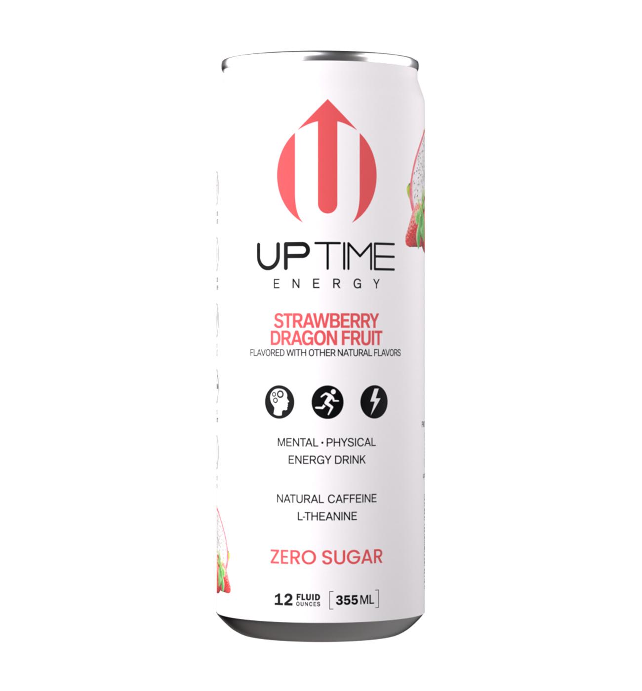 UPTIME Zero Sugar Energy Drink - Strawberry Dragon Fruit; image 1 of 4